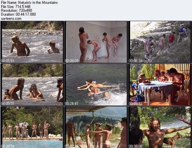 Video naturists in the mountains 714 MB [Nudity collection]