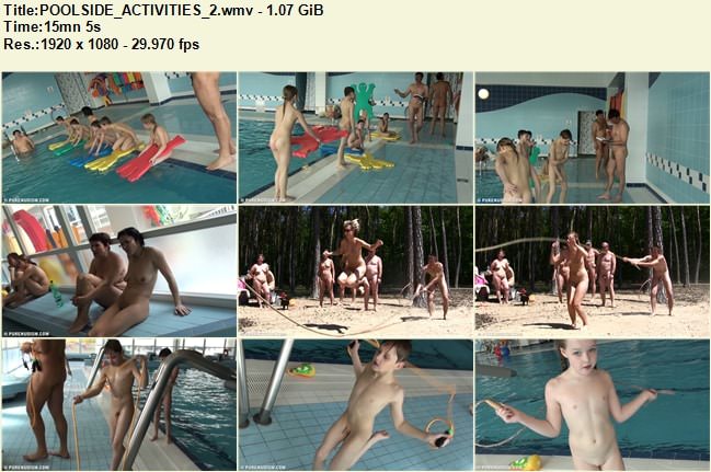 Purenudism HD video - Poolside activities [Nudity collection]