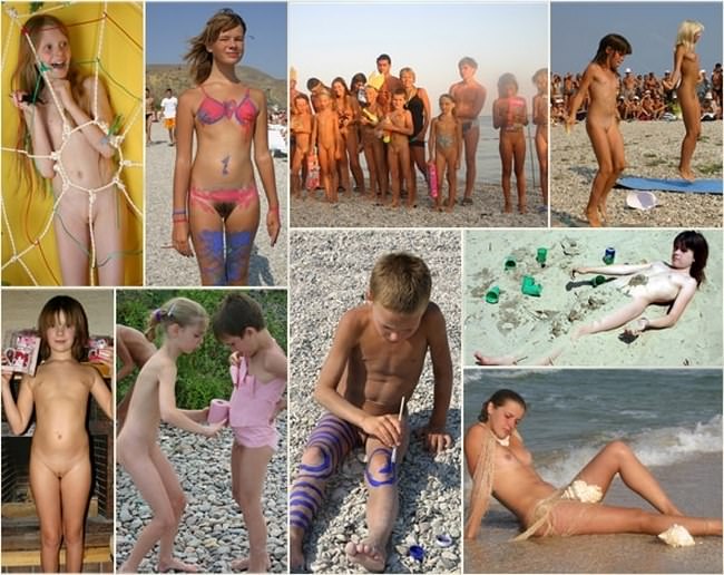 Young child gets painted - new beauty pure nudism gallery [Nudity collection]