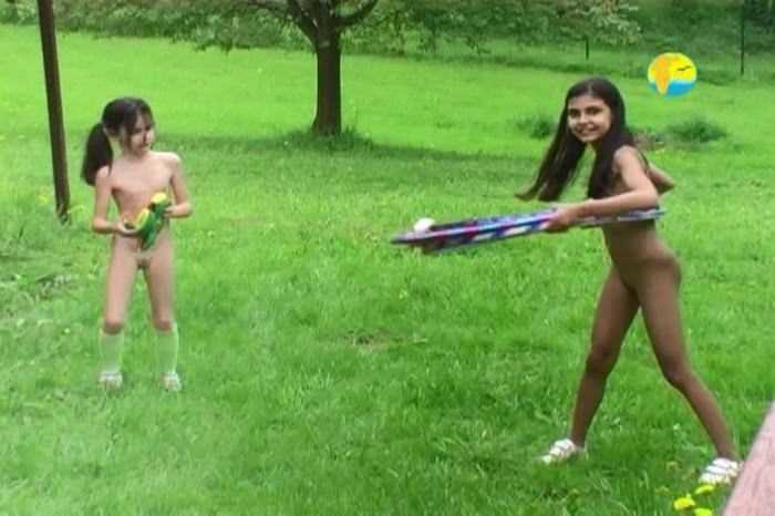 Girls nudists twist the hoop in nature - camping nudists in nature video Naturist Freedom [Nudity collection]